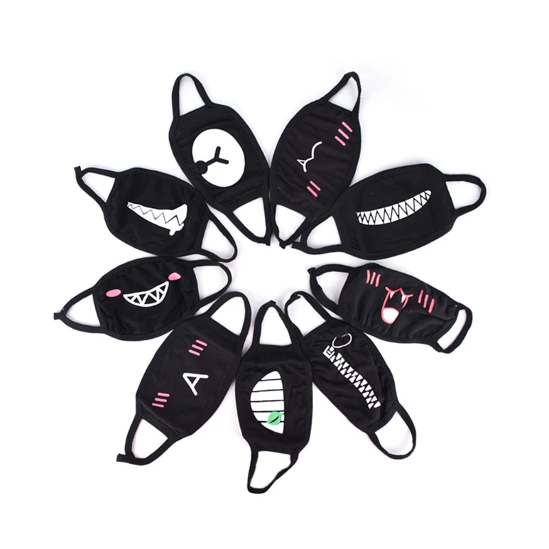 

Cotton Dustproof Mouth Face Mouth Mask Unisex Respirator Stop Air Pollution Lovely Cartoon Cotton Cover Masks