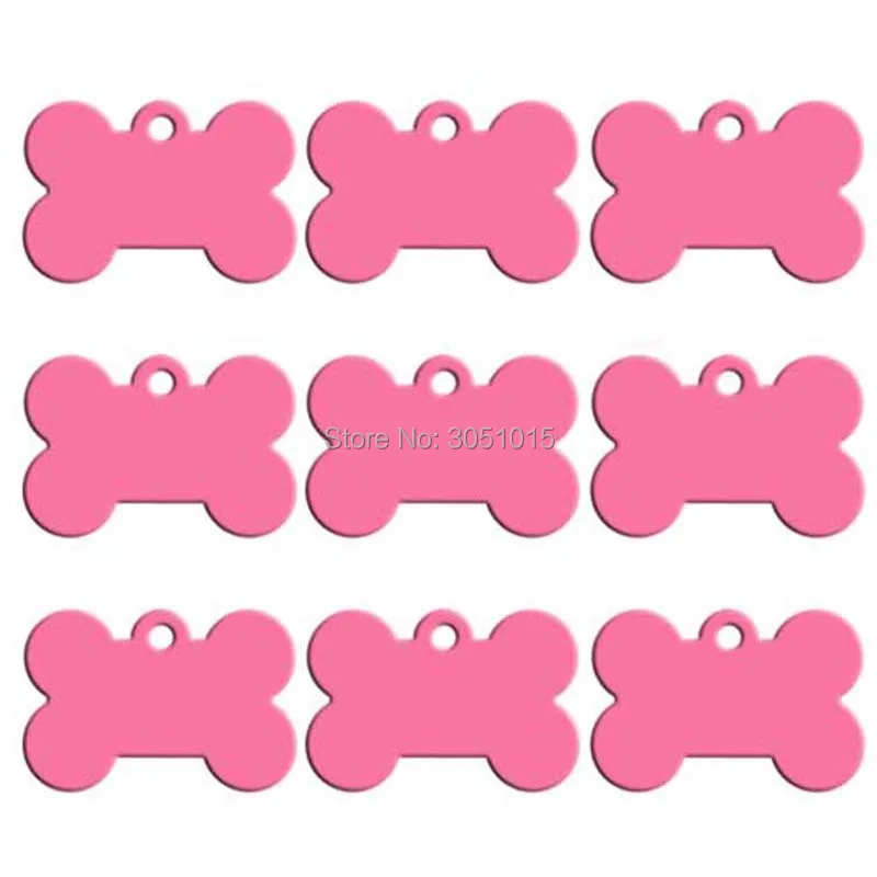 Puppy nome, placa de telefone, colar acessórios, atacado, 100pcs