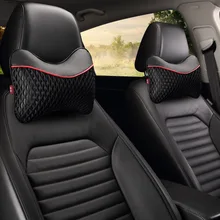 CHIZIYO Seda Del Hielo Transpirable Reposacabezas Del Coche del Resto Del Cuello Cabeza Reposacabezas Asiento Trasero Del Regalo 3D Car Styling