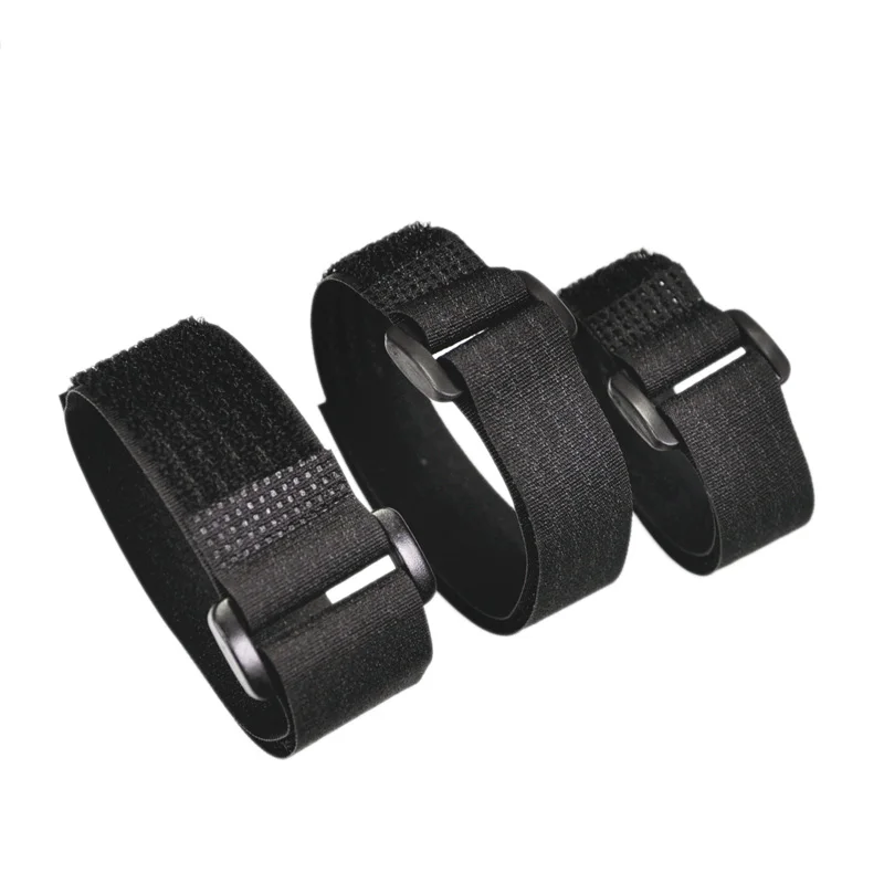 

2.5cm Width 20 - 150 cm Reusable Magic Tape Straps Hook Loop Cable Ties with Plastic Buckles for Power Wire Management