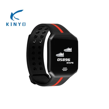 

2018 Updated smart bracelet heart rate blood pressure monitor fitness tracker smart band large LED screen intelligent wristband