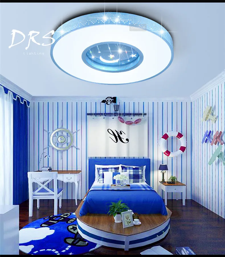 Новый современный светодиодные светильники потолочные для мальчиков и девочек Спальня лампы поверхностного монтажа Семья домашнего