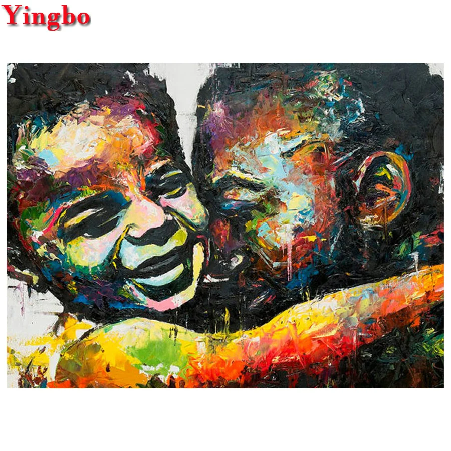 

Full Square Round Diamond Painting African boy 5D DIY Mosaic Diamond Embroidery portrait Cross Stitch Rhinestone Decoration