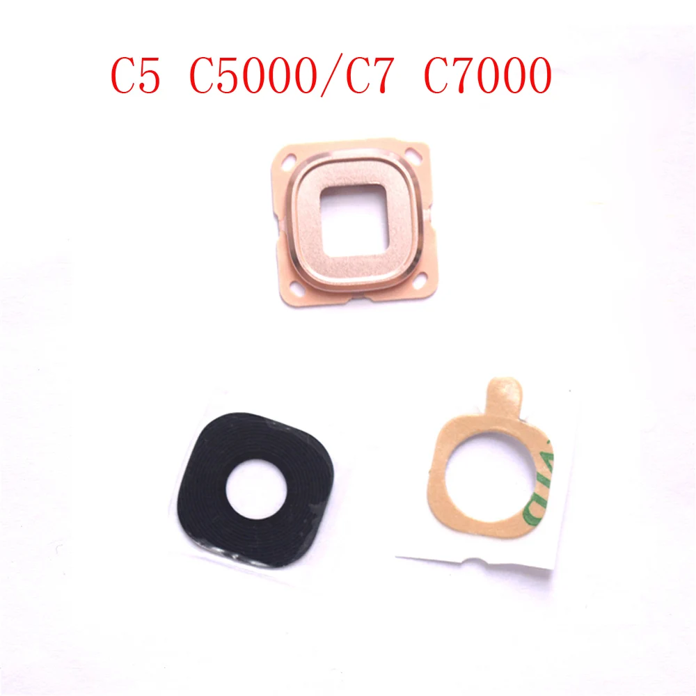 Для Samsung Galaxy C5 C5000 C7 C7000 задняя камера стеклянная крышка объектива с кольцом