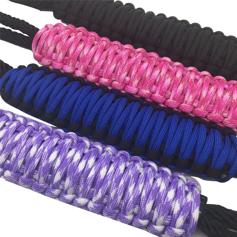 Противоскользящие ультра легкий прочный Paracord ручка ручной работы для 30 унц. с ручкой и крышкой подстаканник Многоцветный Открытый