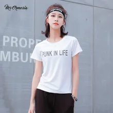 Женская бесшовная спортивная рубашка Спортивная одежда для фитнеса, женская спортивная рубашка с коротким рукавом для занятий йогой, топы для йоги, женские спортивные топы