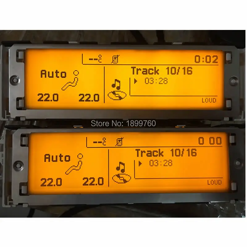 5x оригинальные, фабричные, по цене производителя, Экран с пультом дистанционного управления USB и Bluetooth Воздуха Дисплей Варан желтый 12 штифтов для peugeot 1007 207 307 308 407 для c2 c3