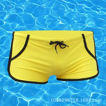 

Plus Size Men Soft Mini Bikinis Short Underwear Bikini Sexy Swimwear Swimsuits Beach Shorts Stripe Boxer Shorts Trunks FX1015