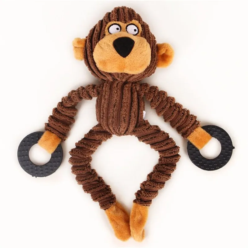 26x10 см в форме животного собака пищащая игрушка для маленького укус собаки устойчивая жевательная игрушка для щенков Домашние животные товары для Mascotas jouet chien - Цвет: Monkey