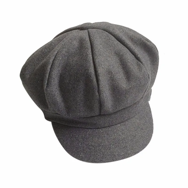 EFINNY/детская шапка для мальчиков и девочек, мягкая Кепка-берет, восьмиугольная кепка, бейсбольная кепка