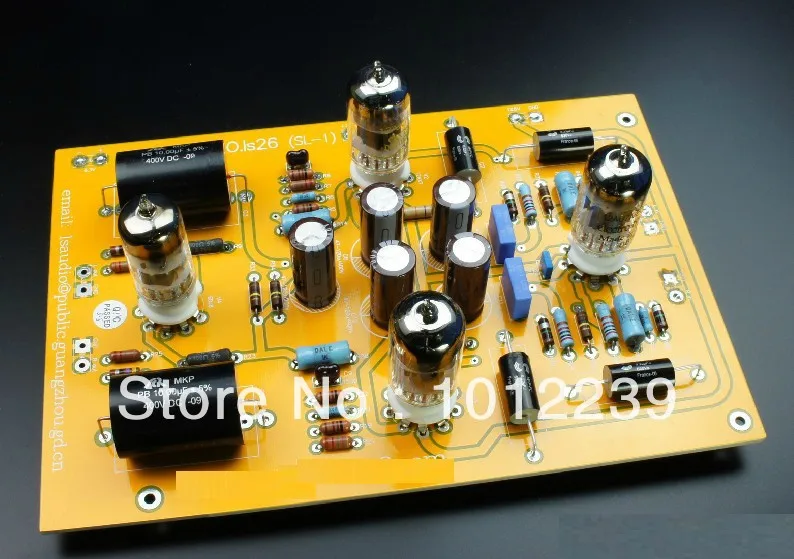 

Assembled LS26 (CAT SL-1 line) tube preamp finished board