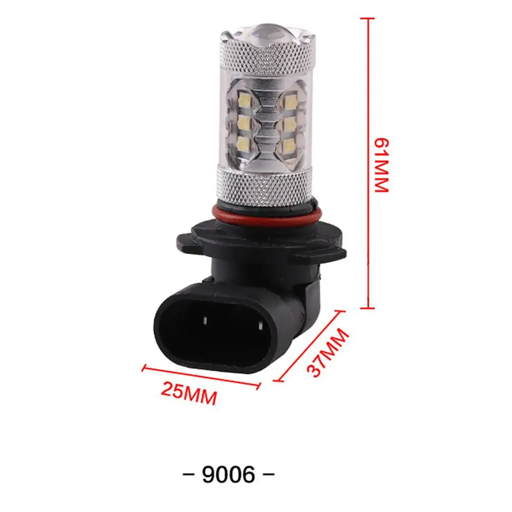 2 шт. Автомобильные светодиодные лампы H8 H11 9005 9006 6000 2828SMD 80 Вт|Передние LED-фары для