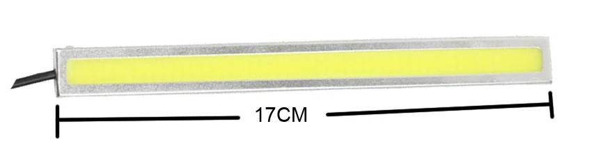 1 шт. COB светодиодный дневные ходовые огни DRL 14-17 мм водонепроницаемый автомобиль на COB вождения Противотуманные фары автомобиля Стайлинг DC 12 В 7 цветов BB - Цвет: 17cm silver shell