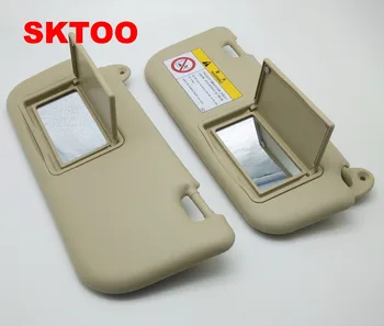 

SKTOO Auto accessories A pair car sun visor For Toyota 2014-2017 Corolla with a make-up mirror sun visor beige