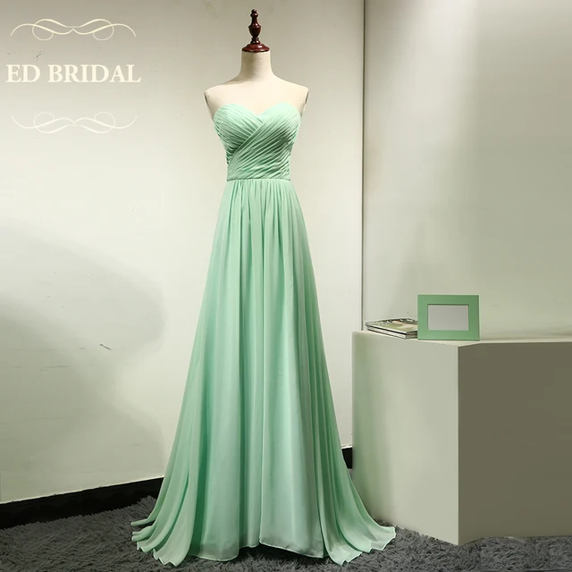 Custom Made Sweetheart Chiffon Long Mint Green Bridesmaid Dress Maid Custom Made Sweetheart Chiffon Long Mint Green Bridesmaid Dress Maid Of Honor Party