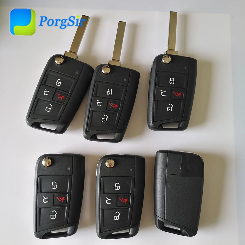 

4 Button 315 MHz Remote Control Key for V-W MQB with HU66 Blade Not Keyless Go