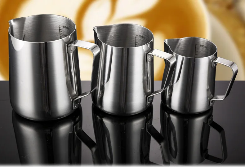 Garland Cup Stainless Steel Pull Flower Pot Milk Cup Garland Appliances Fancy Coffee Thicken Beak Stainless Steel Cup