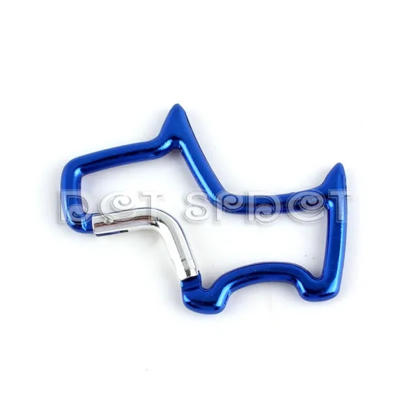 Бесплатная доставка синий Скотти собака форма карабина клип портативный брелок для ключей клип Пешие прогулки горы оснастки крюк