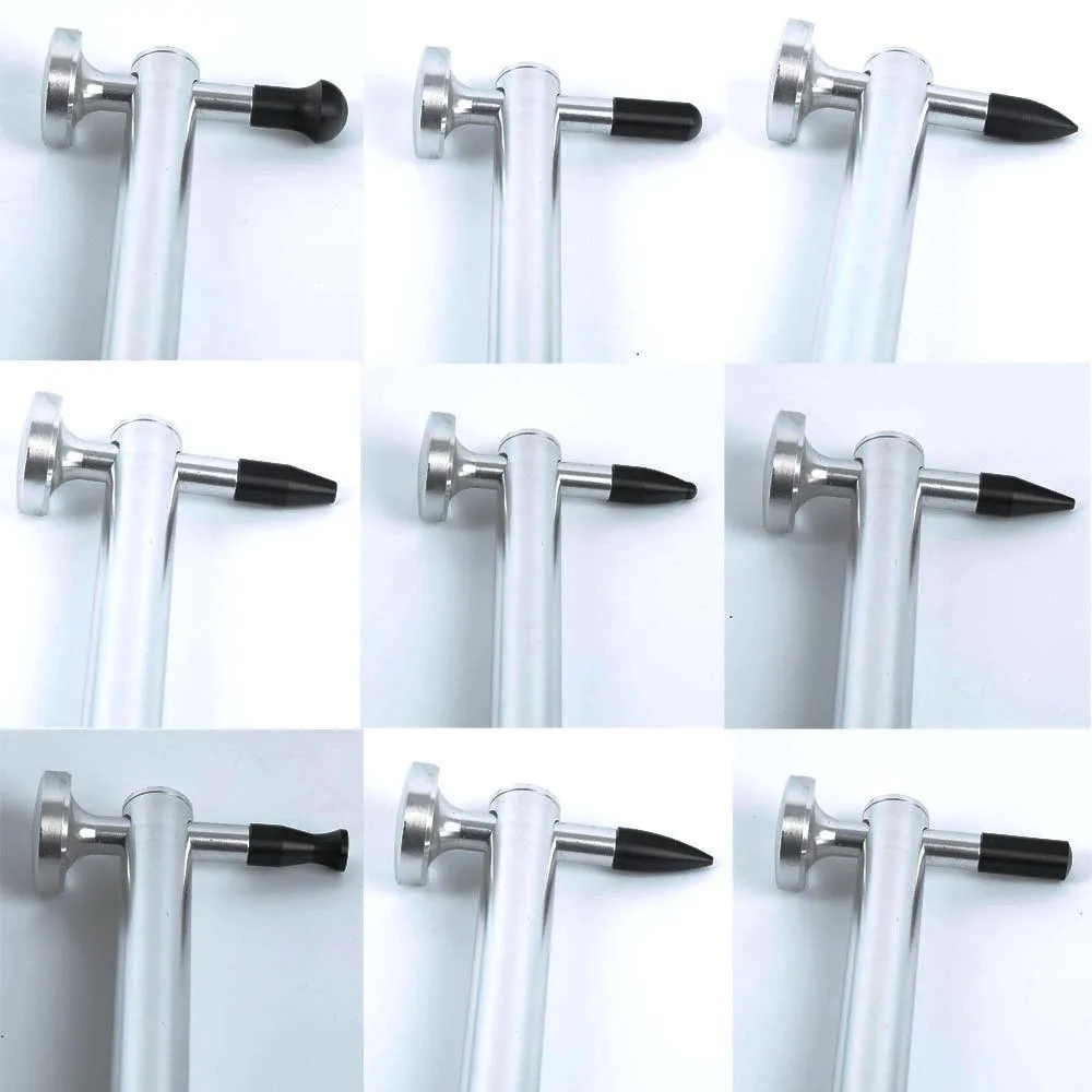 Dent Hammer with T-handle Glue Puller Aluminum Puller Tab with Glue Stick for Paintless Dent Repair (1)