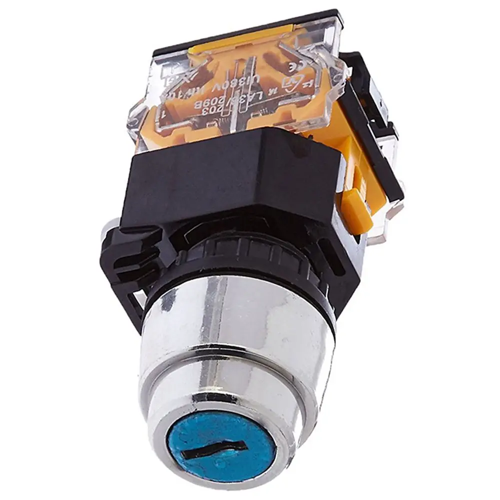 

On/Off/On Three 3 Position Rotary Selector Key Lock Switch 10A 380V AC