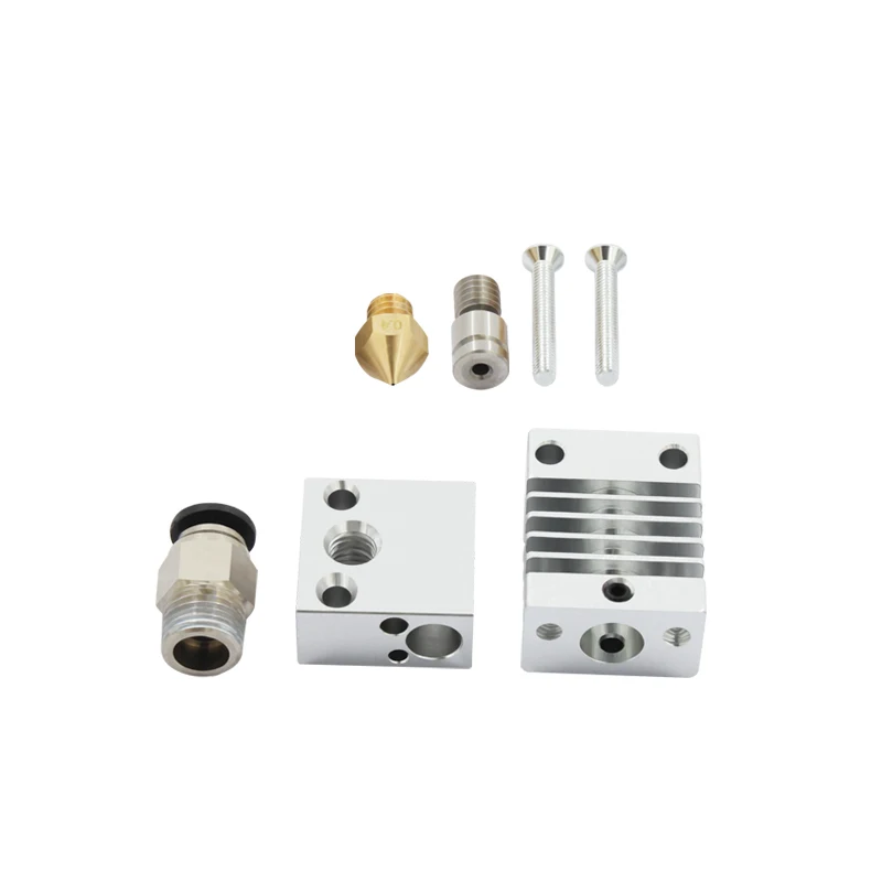 Impressora 3d أجزاء CR10 Hotend الطارد لمسافات طويلة V6 البثق الحرارية الحرارة كسر الحلق 1.75 مللي متر ل CR10 3D طابعة أجزاء