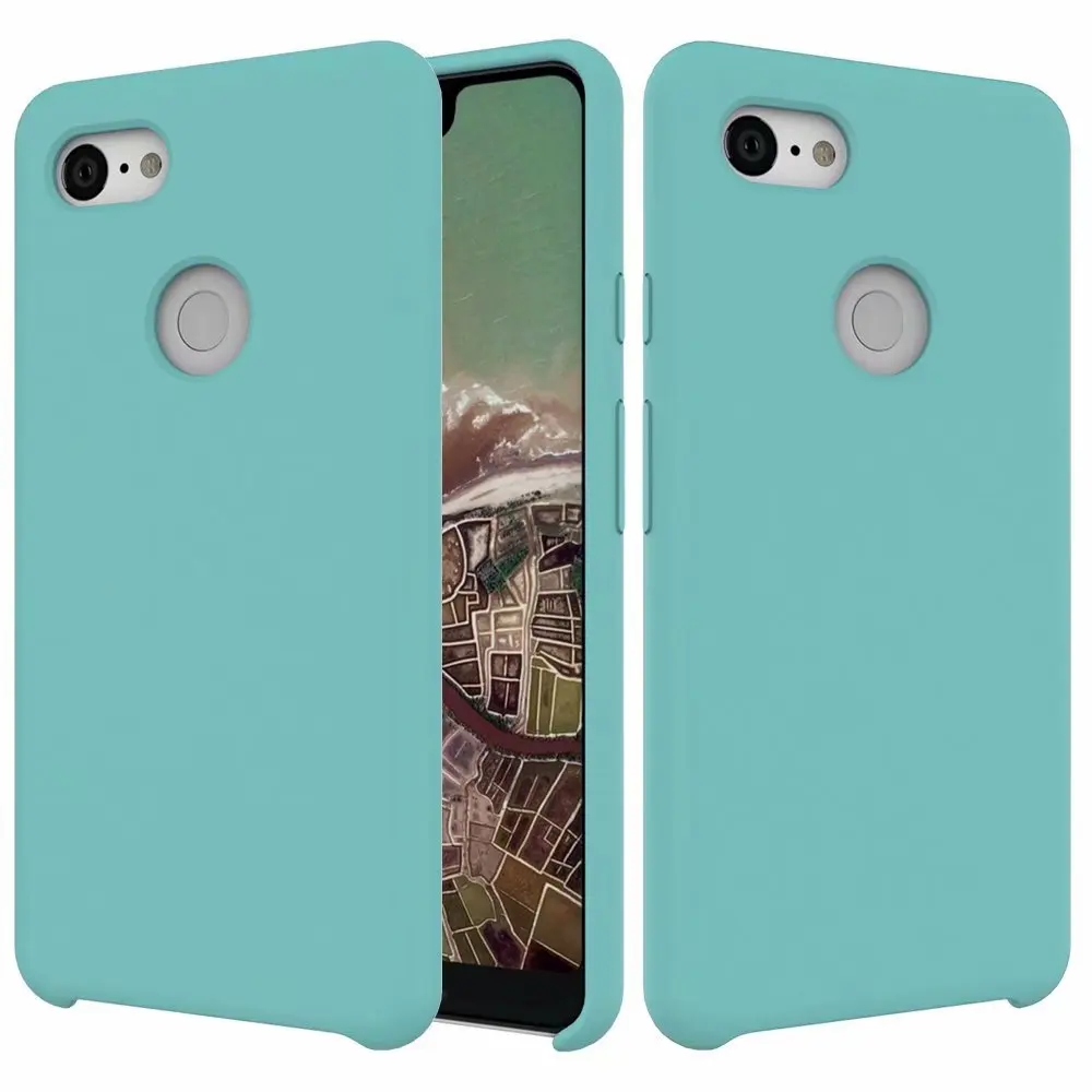 Для Google Pixel 3 3XL чехол Роскошный жидкий силиконовый кожаный удобный защитный для XL