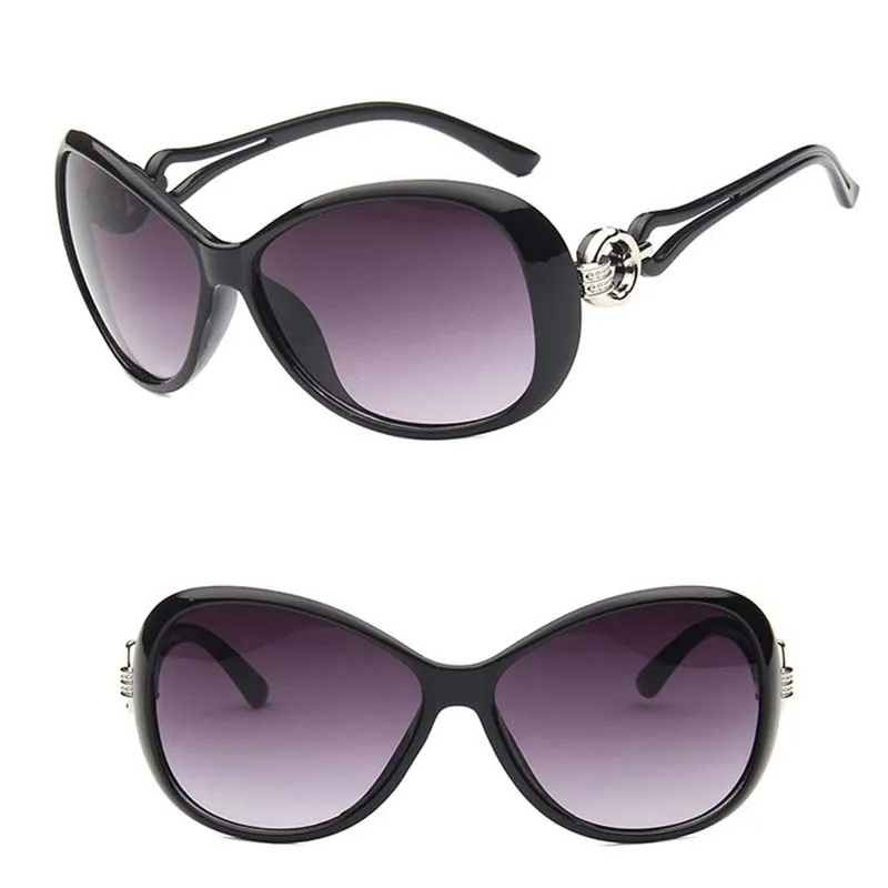 

Women Sunglasses Polarized Luxury Decoration Classic Eyewear Female Sunglasses Round Sun Glasses Fashion UV400 purple lady