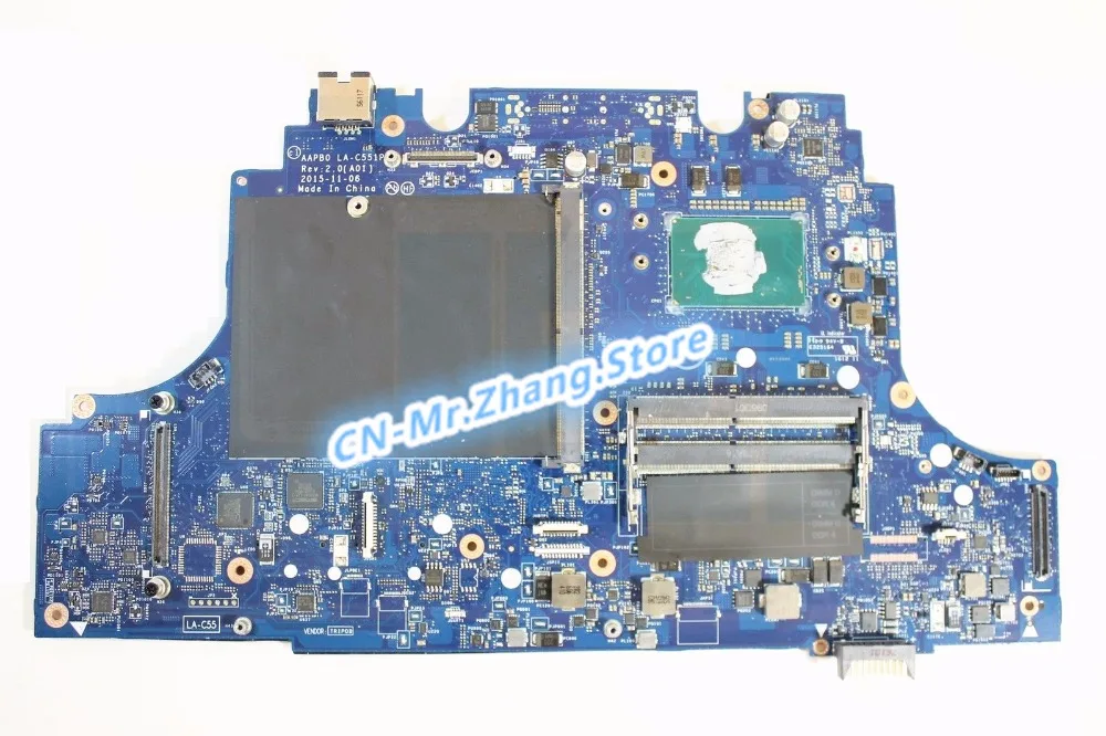 discounted  SHELI FOR Dell Precision 7710 Laptop Motherboard W/ i7-6920HQ CPU 5RY82 05RY82 CN-05RY82 DDR4 LA-C5