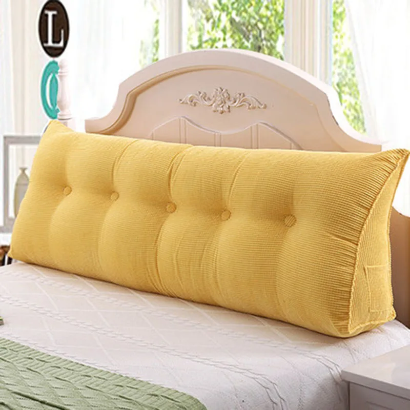 Диван длинная спинка заднего сиденья гостиная Grand нордическая детская подушка для спины для кровати Cojin Rosa Capa Para диван современный домашний декор A93 - Цвет: Golden