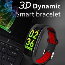 Kinyo 3D динамический умный Браслет мониторинг сердечного ритма цветной HD сенсорный экран секундомер дистанционная фотография смарт-браслет