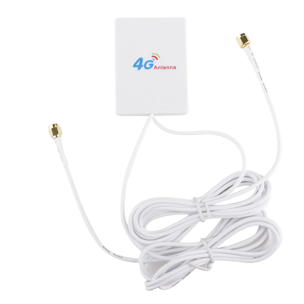 TS9 CRC9 SMA Connector 4g LTE Pannel Antenna Dual SlIder Connector for HuaweI 3G 4G LTE Router Modem AerIal 3 Meters WIre
