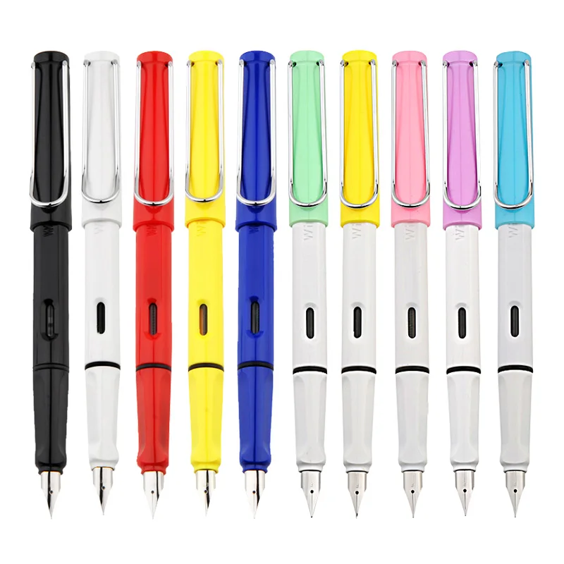 

13 Colors Fountain Pen Fashion Student Writing Exercises 0.5mm Nib Pen Replace Ink Student Calligraphy Pen Office School Supplie