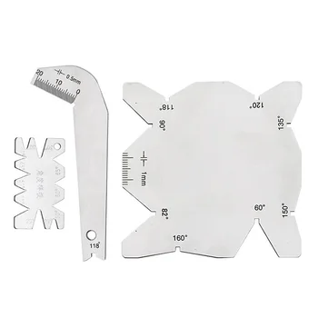 

3pcs/Set Stainless Steel Inspection Angle Gage Drill Bits Angle Gauge Dirll Sharpener Tools