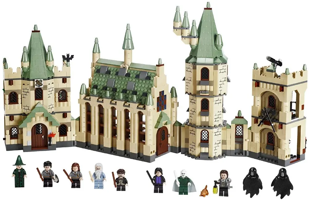 

1340pcs/set Harri Potter Series Magic School Hogwarts Castle Model Building Blocks toys Compatible With Legoed Movie baby gift