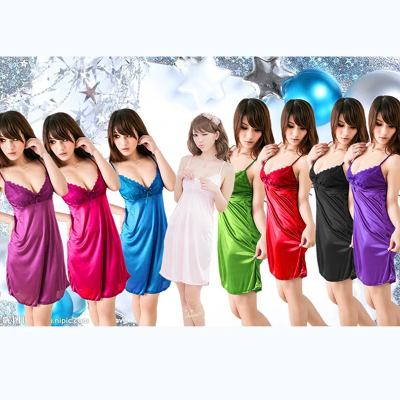 6 Colors New Pyjamas Underwear Lace Women's Full Strap Slips Dress Sexy Lingerie Ladies Slip Dress Intimate Slips 6 Colors New Pyjamas Underwear Lace Women's Full Strap Slips Dress Sexy Lingerie Ladies Slip Dress Intimate Slips