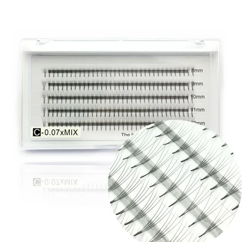 

NEW Mixed length Russian Volume Eyelash 4D Eyelash Extensions 0.07mm Thickness C curl Mink Strip Eyelashes Individual Lashe