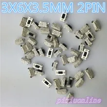 G71Y High Quality 50pcs/lot SMT 3X6X3.5MM 2PIN Tactile Tact Push Button Micro Switch G71 Momentary Hot Sale 2017