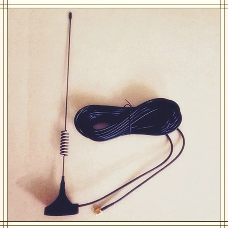 

GSM/GPRS sucker antenna length 10m cable SMA Lo needle 900/1800MHZ use male Magnetic male connector