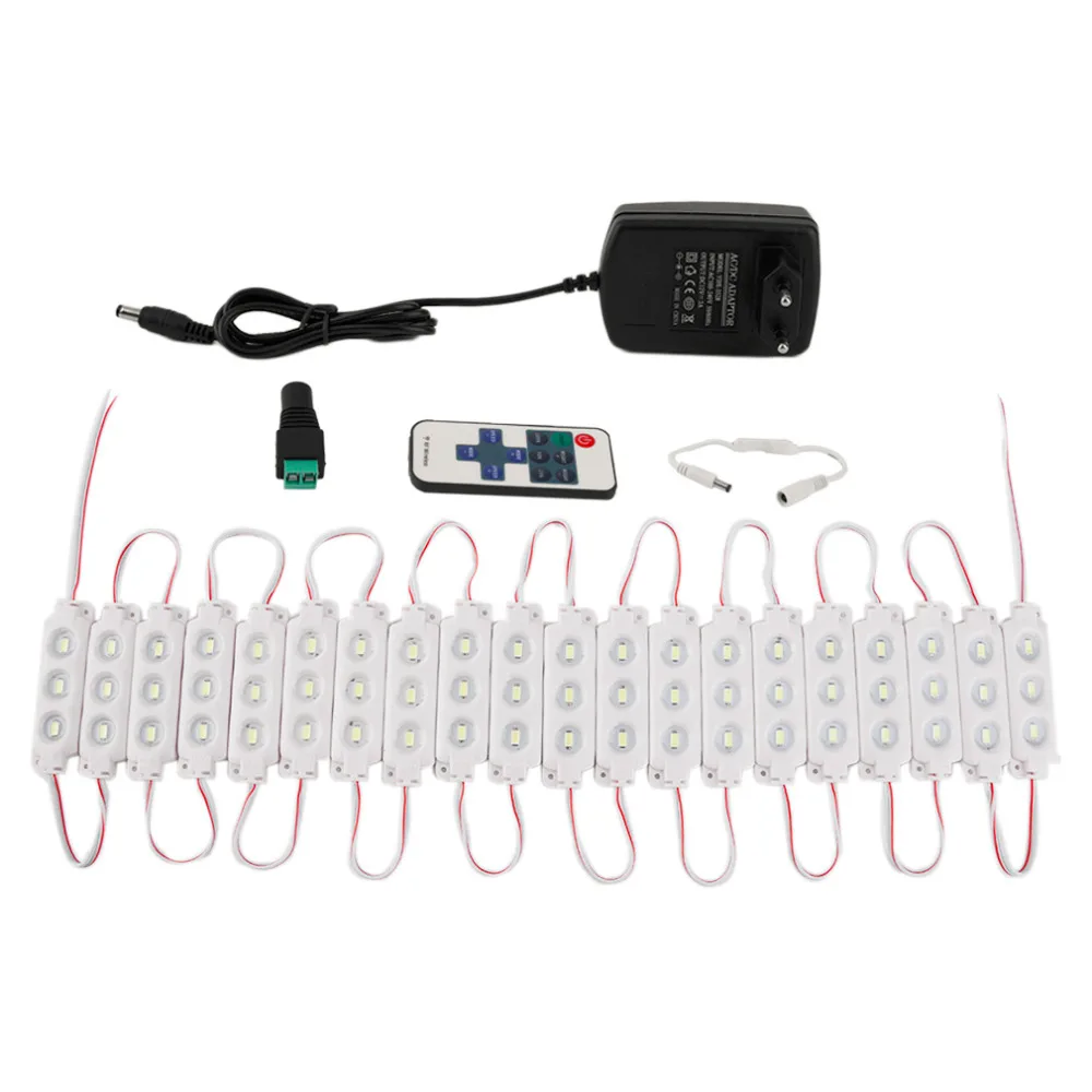 

3 M 20 Row 5630 Modern Mirror Lamp White EU/US/UK/AU Type Indoor Bathroom Wall LED Lights 12W with Dimmer and Adapter