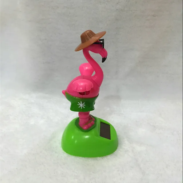 Hot Car Pendulum Flamingo Solar Accessories Swing Flowers Unisex Plastic Science Electronic Educational 2021 4