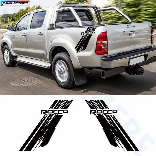 For Toyota Hilux Rocco Graphics Vinyl Decal Car Styling Trunk