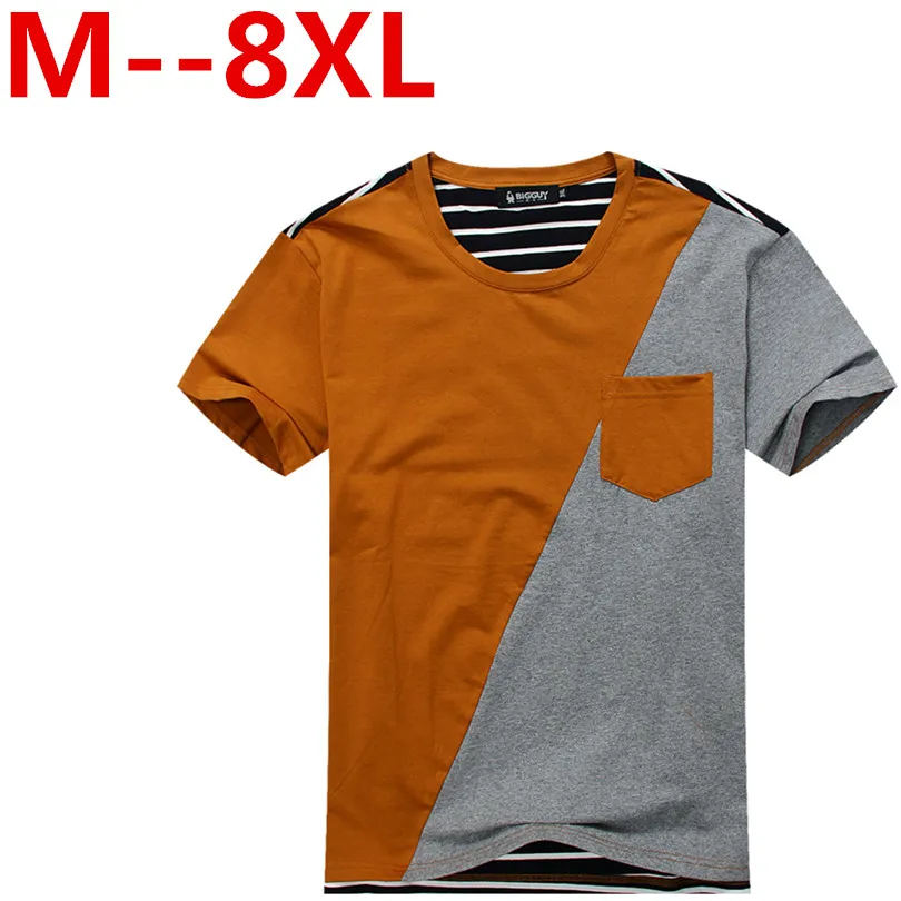 Большие размеры 10XL 9XL 8XL 7XL 6XL Новинка 2017 года сезон: весна–лето футболки Для