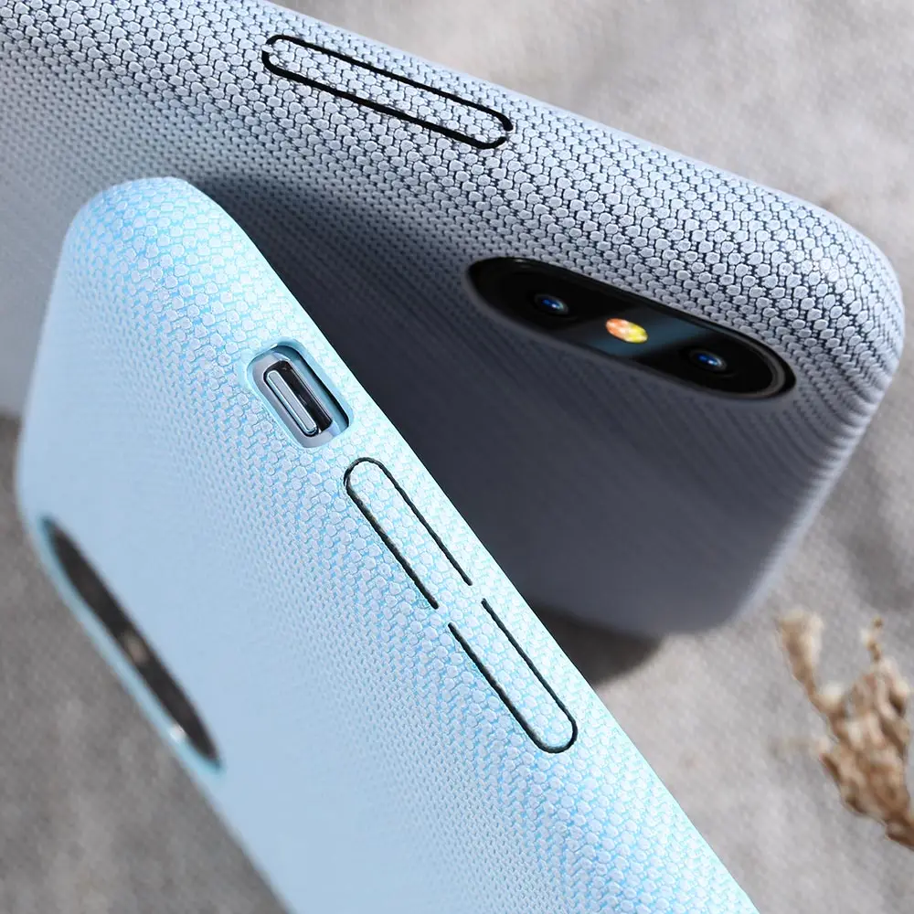 Легкие Чехлы KISSCASE для iPhone X 10 Удобный Простой тканевый мягкий чехол телефона 6S 6 7 8