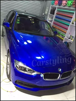 

Blueberry Gloss candy Car Wrap Vinyl Film Styling With Air Free full Shiny car Cover Foile PROTWRAPS 1.52x20m/Roll