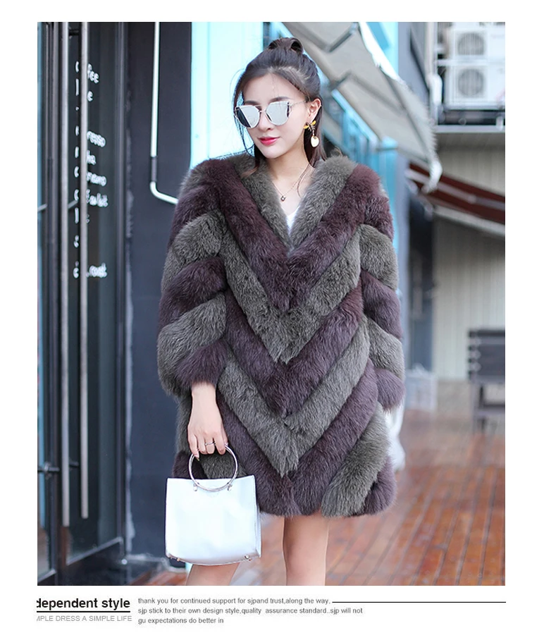 Женское пальто из искусственного меха, Осень-зима, модная повседневная теплая приталенная куртка с длинным рукавом и карманами, длинная куртка из искусственного лисьего меха размера плюс
