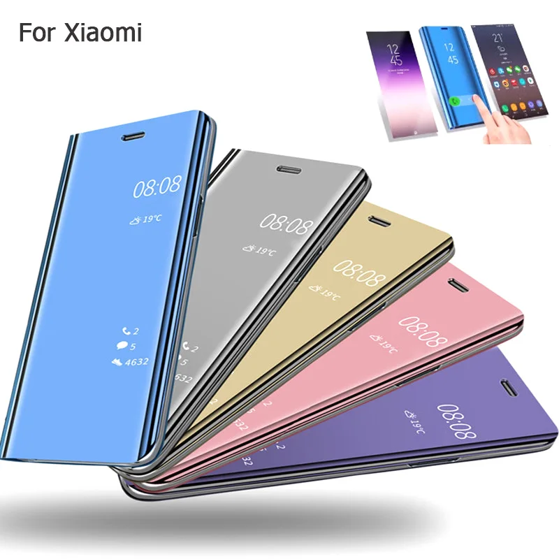 Зеркальный защитный чехол для Xiaomi Redmi Note 5 4X Note5 pro 6 Pro note 5A 360 полностью защищающий