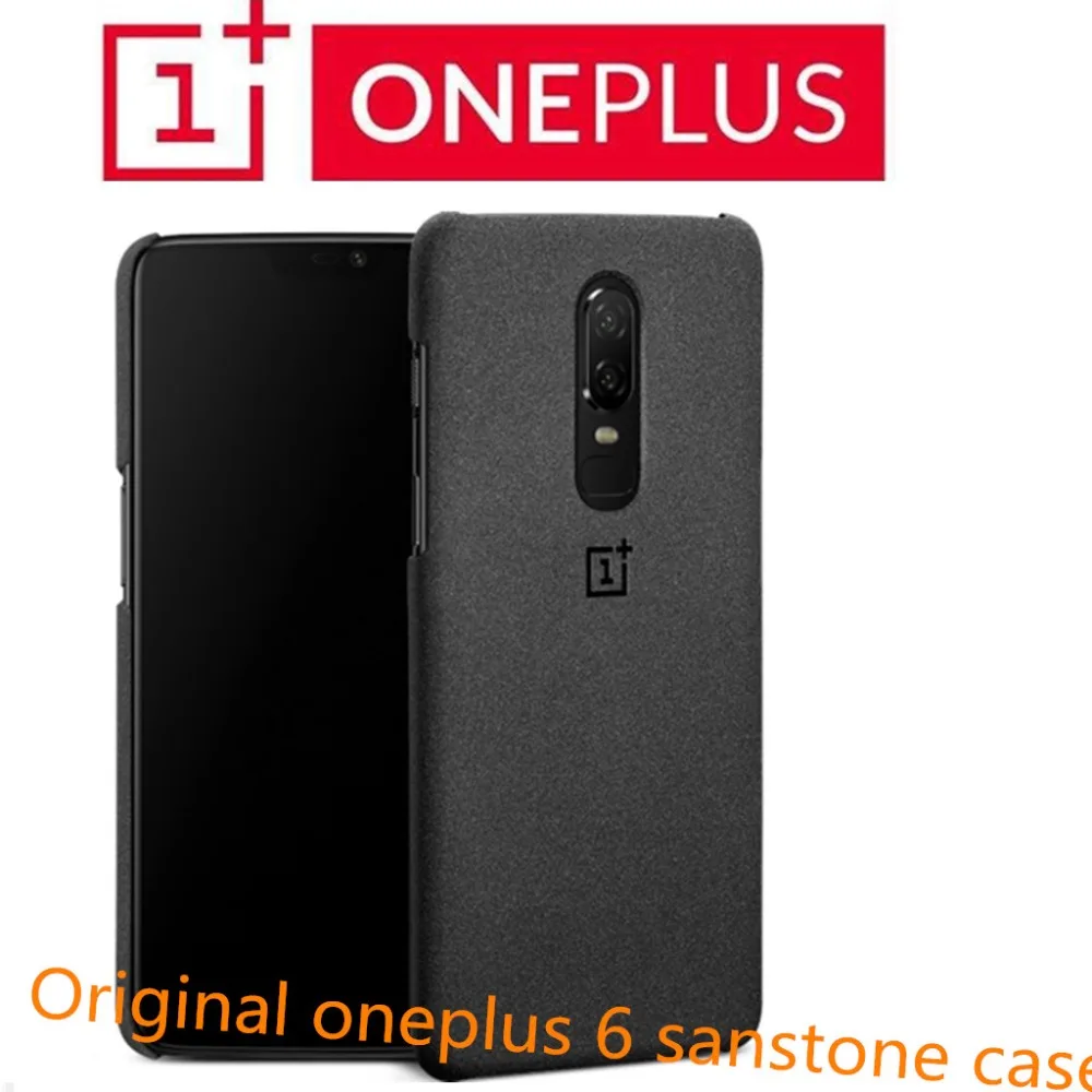 100% Оригинальный чехол oneplus 6 Официальный от company Чехол sanstone защитный на заднюю