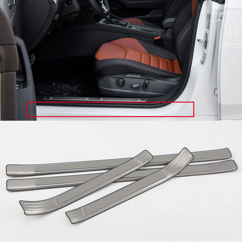 Car Styling Stainless Steel Exterior Car Door Sill Plate
