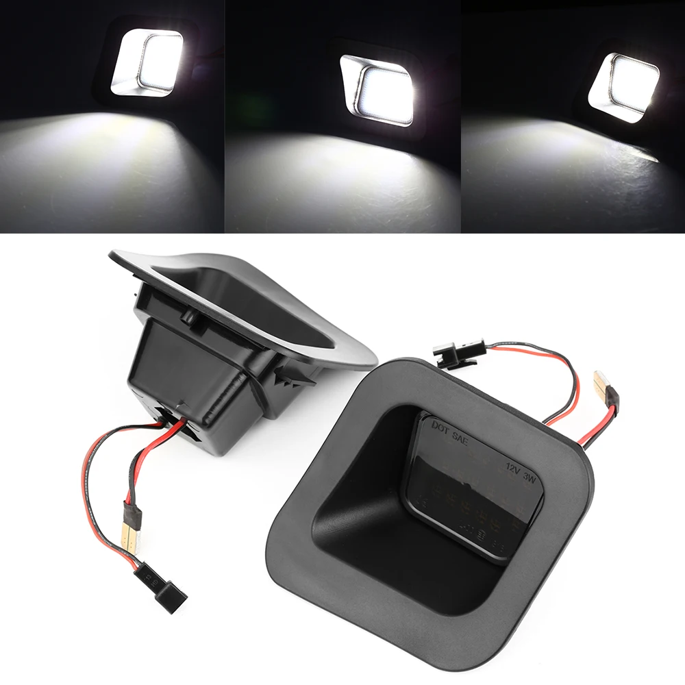 

2pcs LED Car License Number Plate Lights for Dodge RAM 1500 2500 3500 2003-2015 Auto White Licence Plate Light