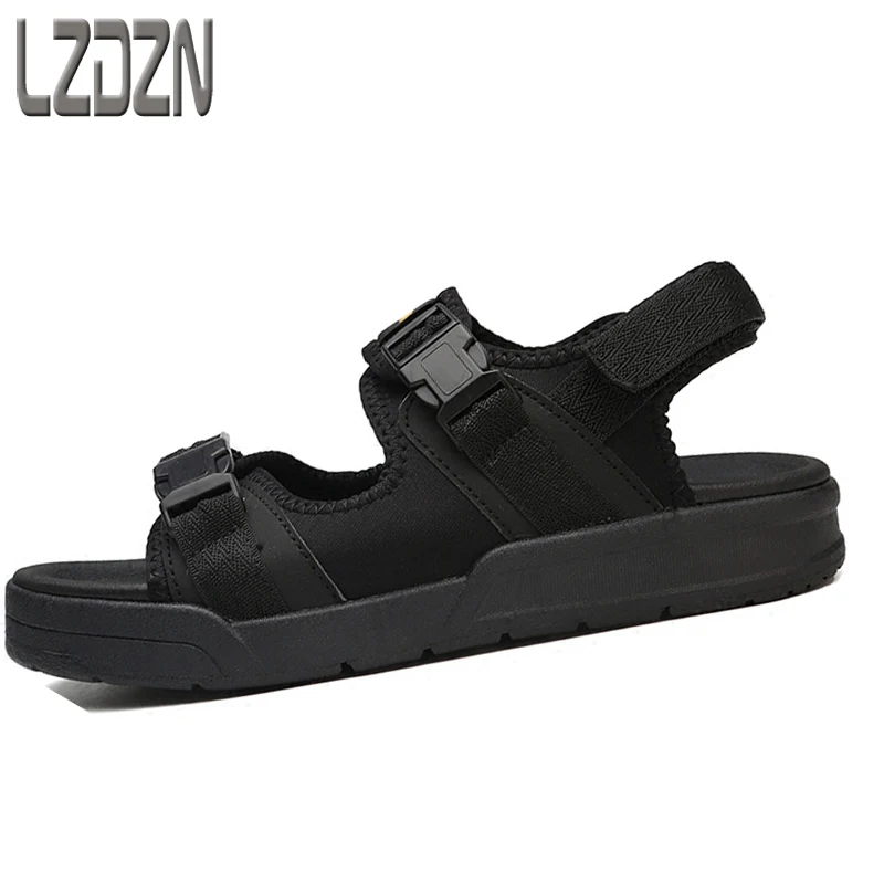 

2017 new summer sandals, men's shoes, summer linen, canvas slippers, beach men, middle school students, teenagers